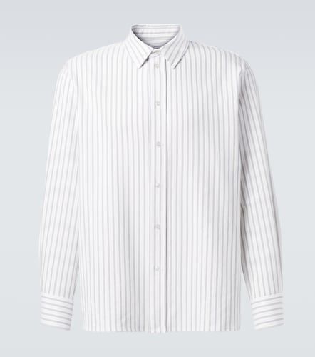 Chemise Cassandre rayée en coton - Saint Laurent - Modalova
