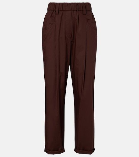 Pantalon droit Monili en coton - Brunello Cucinelli - Modalova