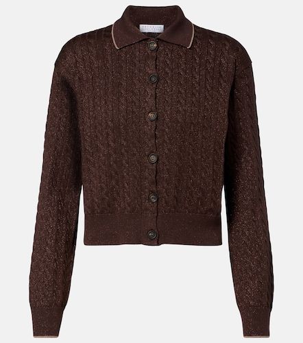 Cardigan en coton mélangé - Brunello Cucinelli - Modalova