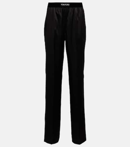 Pantalon en soie mélangée - Tom Ford - Modalova