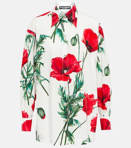 Chemise en coton à fleurs - Dolce&Gabbana - Modalova
