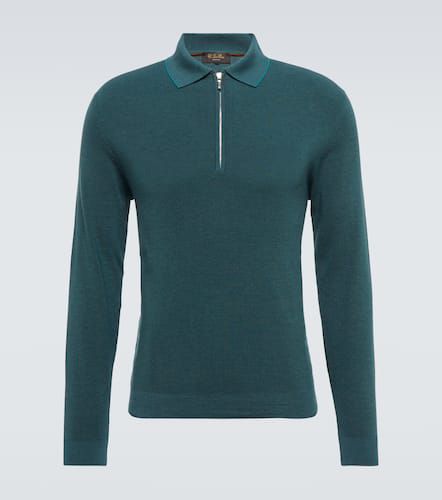 Polo Zip Ridge en laine et soie - Loro Piana - Modalova