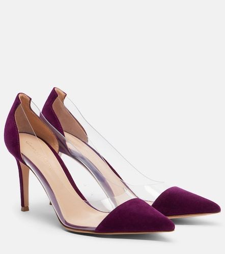 Escarpins Plexi en daim et TPU - Gianvito Rossi - Modalova
