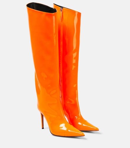 Bottes en cuir verni - Alexandre Vauthier - Modalova