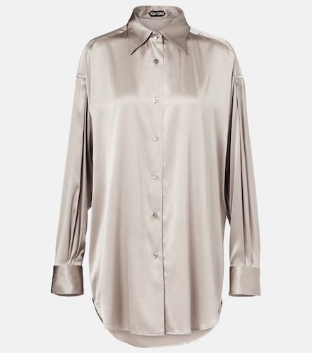 Chemise en satin de soie mélangée - Tom Ford - Modalova