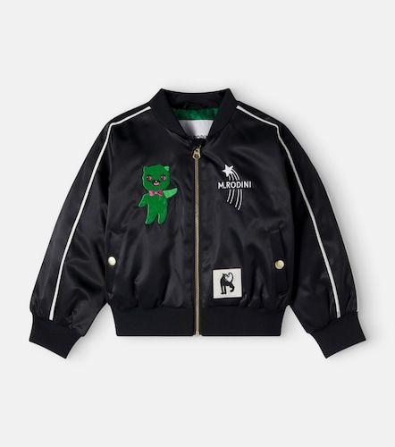 Veste teddy brodée en satin - Mini Rodini - Modalova