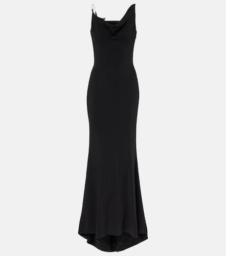 Robe longue asymétrique en crêpe - Mugler - Modalova