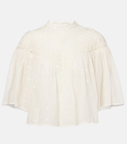 Top Mikki brodé en coton - Nili Lotan - Modalova
