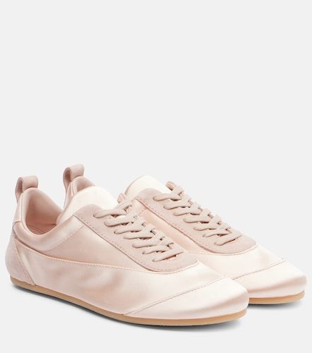 Baskets Floor en satin et daim - Jil Sander - Modalova