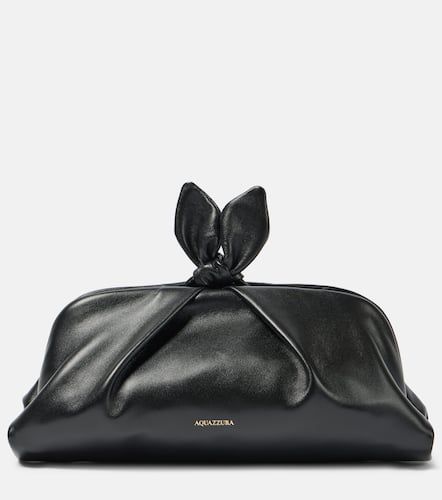 Pochette Bow Tie Small en cuir - Aquazzura - Modalova