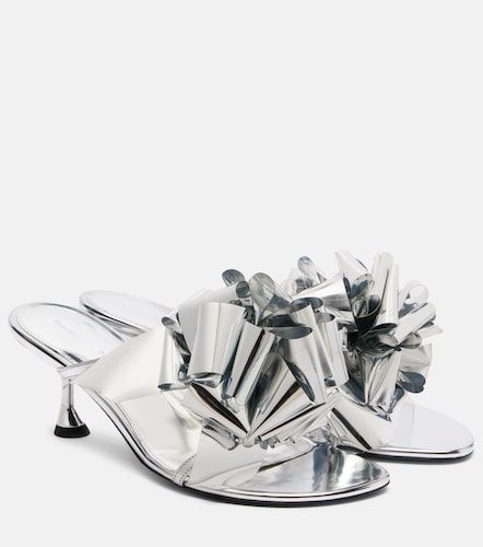 Mules Tee Souvenir en cuir métallisé - Proenza Schouler - Modalova