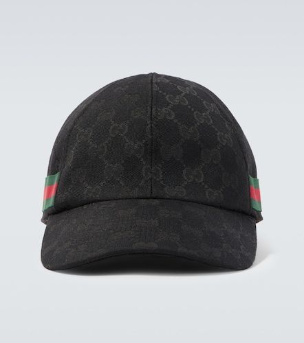 Casquette Web Stripe en toile GG Canvas - Gucci - Modalova
