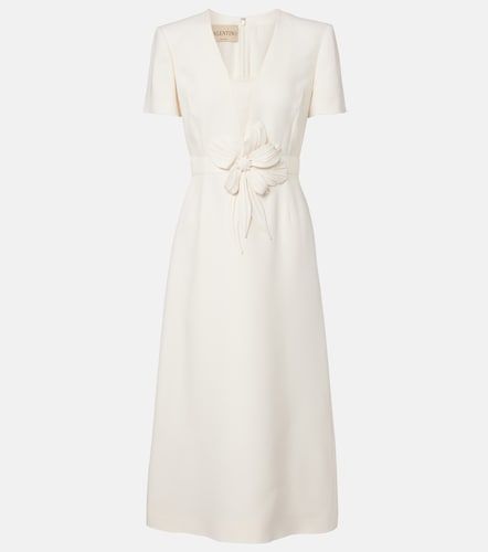Robe midi en Crêpe Couture à appliqué - Valentino - Modalova