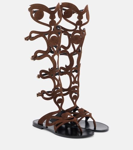 Pucci Sandales spartiates en daim - Pucci - Modalova