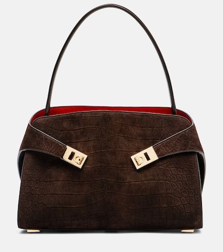 Ferragamo Sac Hug Small en daim - Ferragamo - Modalova