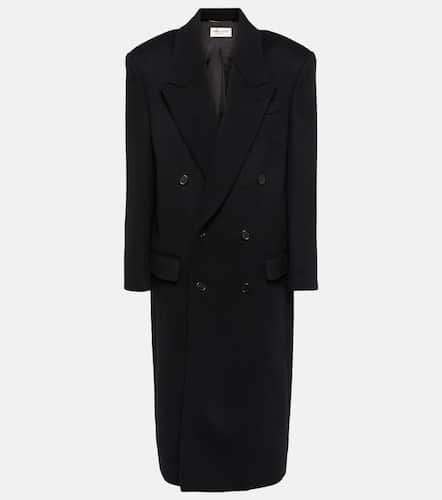 Manteau en laine vierge - Saint Laurent - Modalova