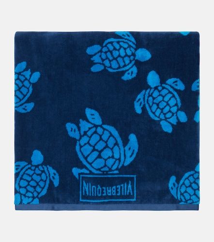 Serviette de plage en jacquard de coton éponge - Vilebrequin - Modalova
