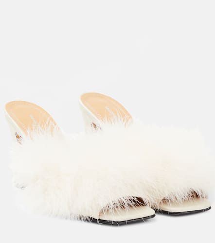 Maison Margiela Mules à plumes - Maison Margiela - Modalova