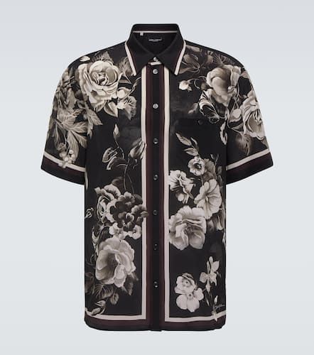 Chemise en soie à fleurs - Dolce&Gabbana - Modalova