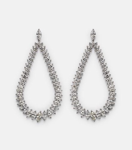 Boucles d'oreilles Swing en or blanc 18 ct et diamants - Anita Ko - Modalova