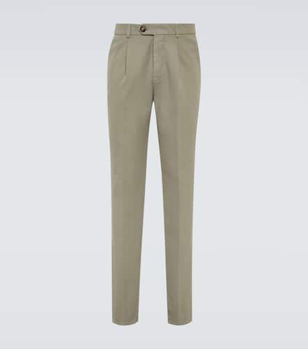 Pantalon droit en coton - Brunello Cucinelli - Modalova