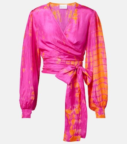 Top cache-cœur en soie - Anna Kosturova - Modalova