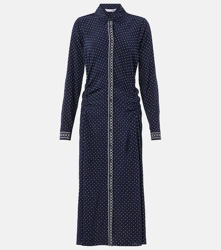 Robe chemise Lex en soie mélangée à pois - Veronica Beard - Modalova