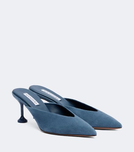 Aquazzura Mules Bisous en daim - Aquazzura - Modalova