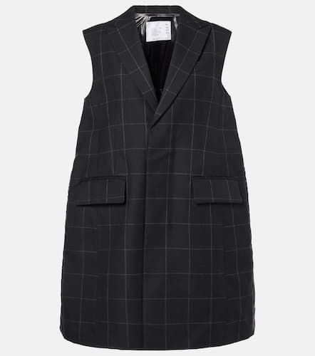 Sacai Gilet en laine à carreaux - Sacai - Modalova