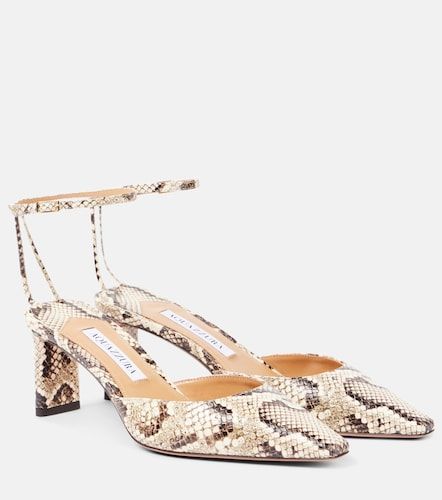 Escarpins Blade 65 en cuir façon serpent - Aquazzura - Modalova