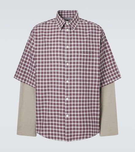 Chemise en coton à carreaux - Balenciaga - Modalova