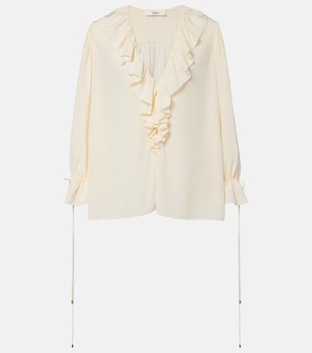 Chloé Blouse en soie à volants - Chloe - Modalova