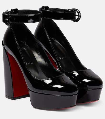 Escarpins Movida Strap à plateau en cuir verni - Christian Louboutin - Modalova