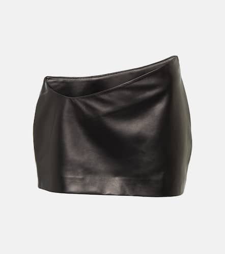 Mônot Mini-jupe asymétrique en cuir - Monot - Modalova