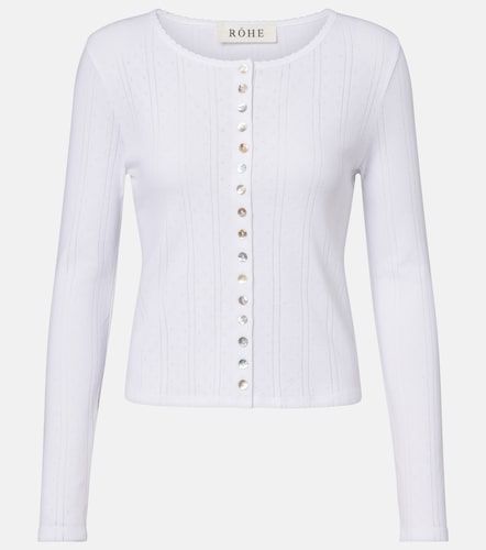 Róhe Cardigan en coton pointelle - Rohe - Modalova