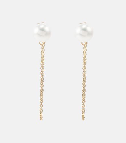 Boucles d'oreilles en or 14 ct et perles - Mateo - Modalova