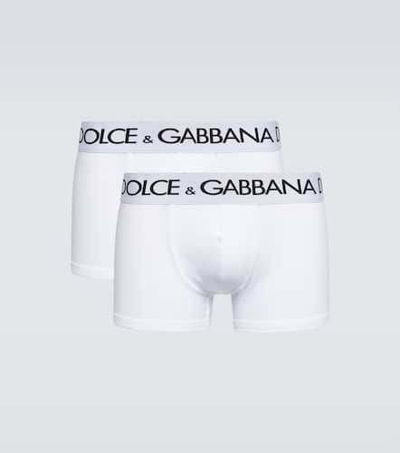 Set de 2 boxers en coton mélangé - Dolce&Gabbana - Modalova
