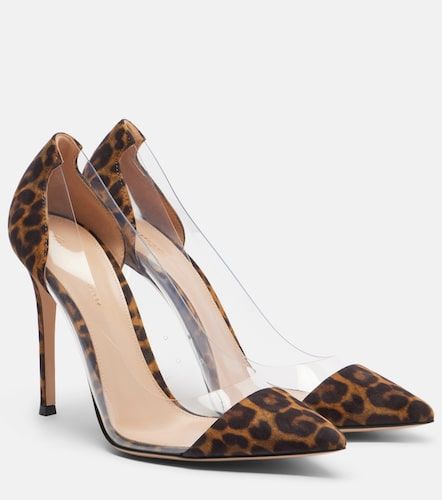 Escarpins Plexi en daim et TPU - Gianvito Rossi - Modalova