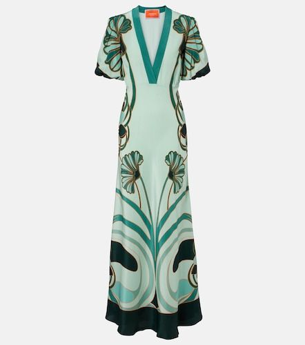 Robe longue Marlene en crêpe de Chine - La DoubleJ - Modalova
