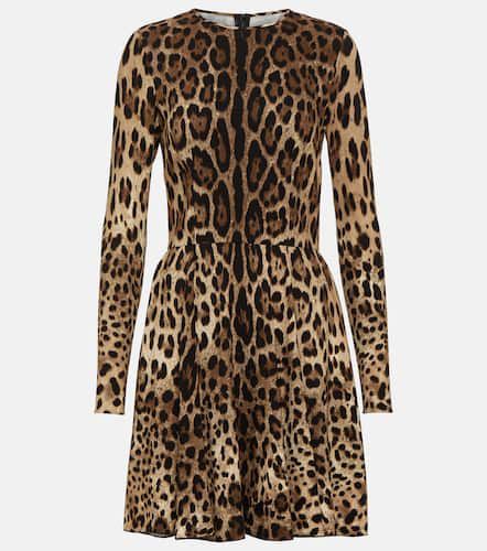 Robe à motif léopard - Dolce&Gabbana - Modalova