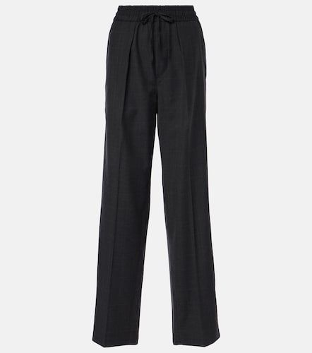 Pantalon droit Liska en laine mélangée à carreaux - Isabel Marant - Modalova