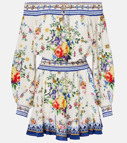 Robe Tiles Darls en soie à ornements - Camilla - Modalova