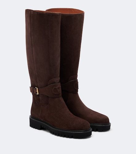 Bottes VLogo en daim - Valentino Garavani - Modalova