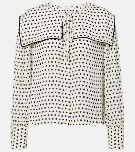 Frame Blouse Fleet en soie à pois - Frame - Modalova