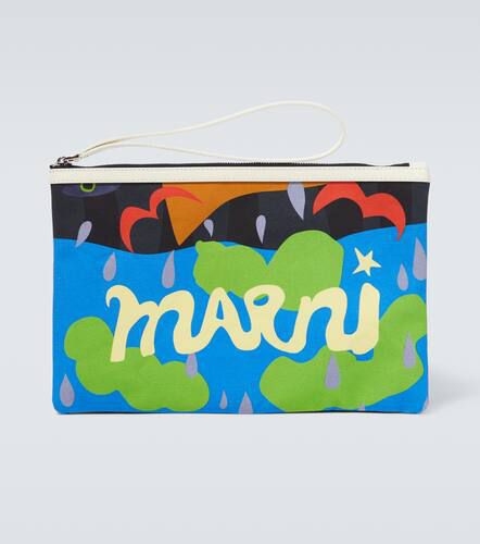 X No Vacancy Inn – Pochette en toile imprimée - Marni - Modalova