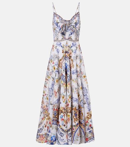 Camilla Robe midi en lin imprimée - Camilla - Modalova