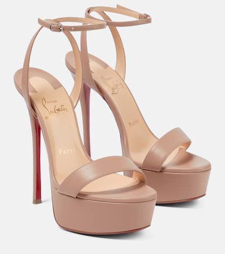 Sandales Loubi Queen Alta à plateau en cuir - Christian Louboutin - Modalova