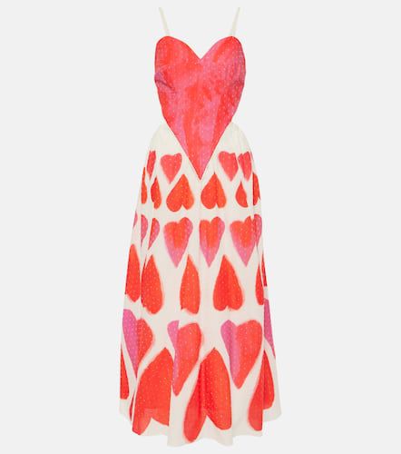 Robe longue Painted Hearts en coton - Farm Rio - Modalova