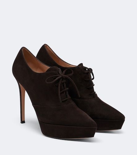 Escarpins à plateau en daim - Gianvito Rossi - Modalova