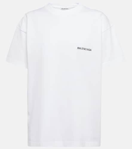 T-shirt large à logo en coton - Balenciaga - Modalova